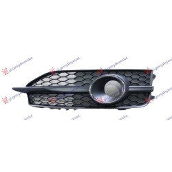 Grilë e parakolpit të përparmë e zezë (me ACC) (S-LINE) për AUDI A7 SPORTBACK 10-14 - OEM: 4G8807681C9B9